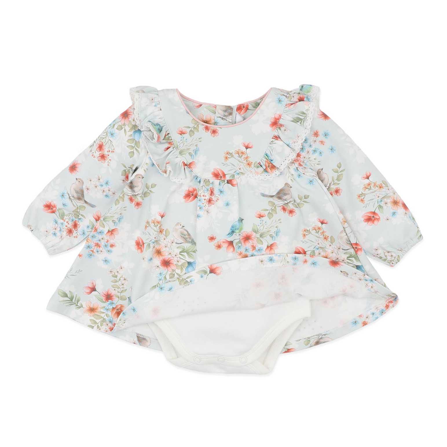 B&eacute;b&eacute; Gemma Bird Organic Overlay Dress